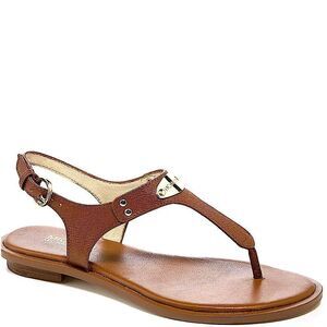 MICHAEL Michael Kors Leather MK Plate Thong Sandals!